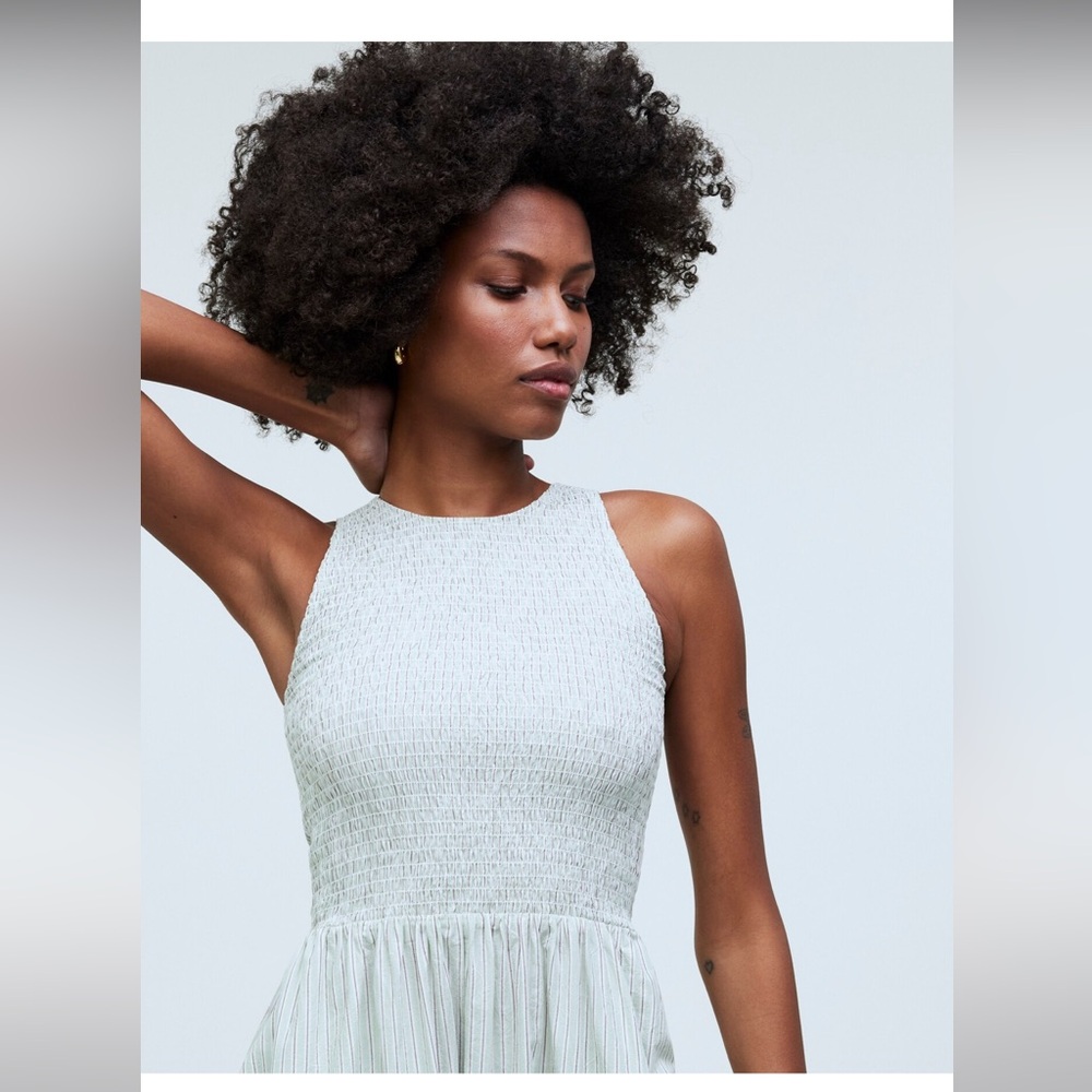 Madewell Light Green Midi Dress - Picture 4 of 11